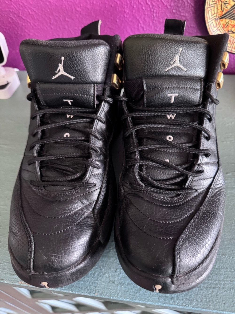 Nike Air Jordan 12 Retro Black Metallic Gold 130690-013 Men’s 8.5